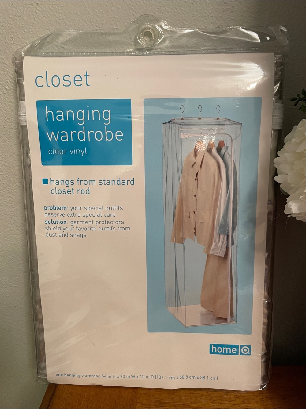 New Target Closet Hanging Wardrobe Clear Vinyl